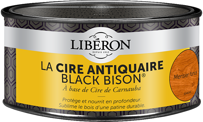 Cire antiquaire « black bison » pâte 0.5L - Merisier foncé- LIBERON